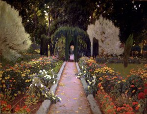 Jardines de Aranjuez (El cenador) de Santiago Rusiñol