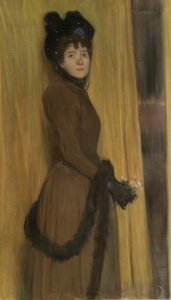 Retrato de Miss Mc Flower de Santiago Rusiñol