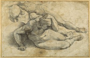 Estudio de tres soldados para la 