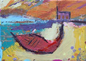 Barco rojo Iona