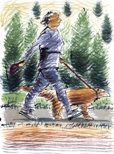Paseando al perro, 2009 de Sara Hayward