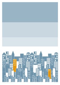 City Fizz Day, 2014 (impresión giclée gráfica) de Sarah Evans
