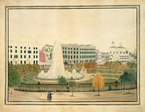 Union Park, Nueva York, ca. 1845 de Sarah Fairchild