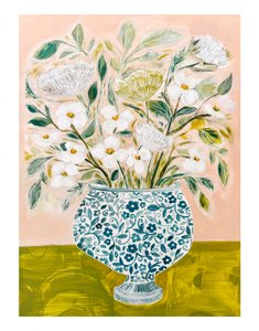 11 x 14: Flores sonrojadas