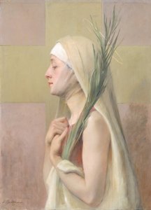 Una mártir Santa Tecla, 1891 de Sarah Paxton Ball Dodson