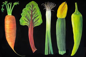 Verduras, 2024 (óleo sobre lienzo)