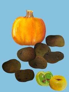 Frutas y verduras, 2020 de Sarah Thompson Engels