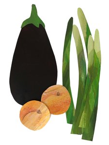 espárragos, albaricoques, berenjena, 2019