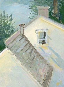 Luz dorada, c.2020 (óleo sobre lienzo) de Sarah Tudor