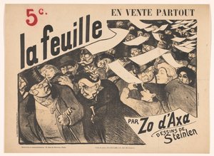 Nota publicitaria para La feuille de Zo d