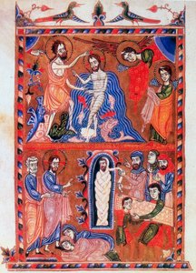 Bautismo de Jesús y la Resurrección de Lázaro de Sargis Pidsak