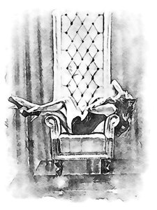 Mujer en el sillón
