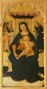Virgen con el Niño entronizado de Saturnino Gatti