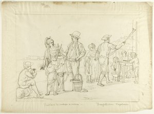 Vendedores de helados y caramelos de Saverio della Gatta