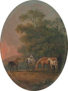 Yeguas y potros [1795, Royal Academy of Arts, Londres, catálogo de exposición]. de Sawrey Gilpin