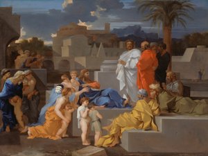 Cristo recibe a los niños de Sébastien Bourdon