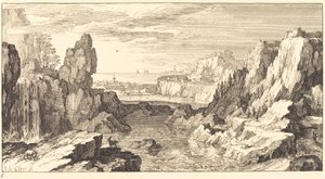 Paisaje de montaña de Sébastien  Le Clerc I