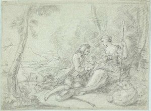 Pastor y Pastora de Sébastien Le Clerc the Younger