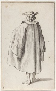 Hombre de pie visto desde atrás de Sébastien Le Clerc the elder