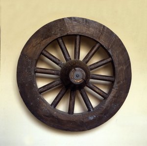 Copia de rueda medieval de Escandinavia. Siglo X d.C. de Scandinavian School