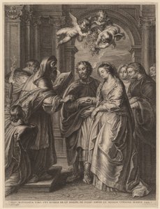 El matrimonio de la Virgen de Schelte Adams Bolswert after Sir Peter Paul Rubens