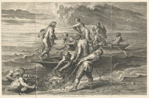 La Pesca Milagrosa de Schelte Adams Bolswert after Sir Peter Paul Rubens