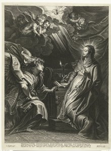 Anunciación de Schelte Adamsz. Bolswert