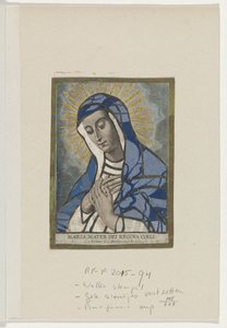 El solicitante conoció a María Maria Mater Dei Reina del Cielo (título sobre el objeto) de Schelte Adamsz. Bolswert