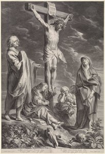 Cristo en la Cruz, con María y Juan