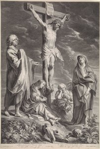 Cristo en la Cruz, con María y Juan
