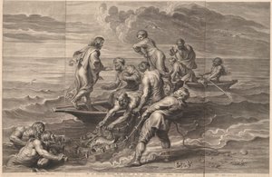 Wonderbare visvangst
Ait ad Simonem Jesus, nole timere: ex hoc iam, homines eris capiens (título sobre objeto) de Schelte Adamsz. Bolswert