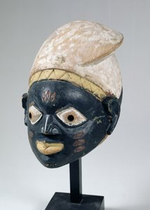 Máscara Gelede de la sociedad yoruba, Nigeria de School African
