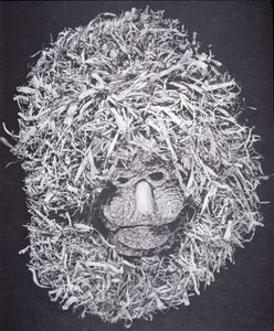 Máscara iroquesa (hoja de maíz) de School American