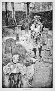 Vida en Nueva Inglaterra en el siglo XVII - El sepulturero de School American