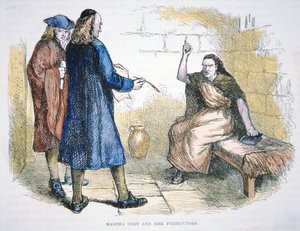 Martha Corey es acusada de brujería durante los juicios de Salem en 1692