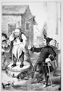 Peter Stuyvesant reprende a Willem Wickendam por predicar un sermón bautista