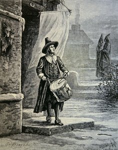 La campana de la iglesia puritana era un tambor de School American