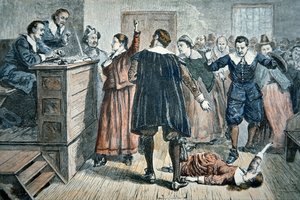 Brujas de Salem - una niña embrujada en un juicio en 1692