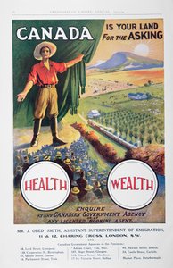 Póster promoviendo la emigración a Canadá