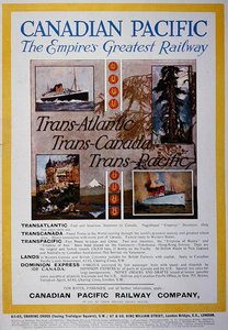 El ferrocarril más grande del imperio, cartel de Canadian Pacific