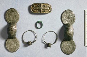 Joyería de Camon, Amiens, Somme, carolingia, siglo VII-X