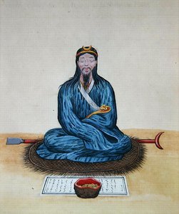 Un bonzo penitente, c.1785 de School Chinese
