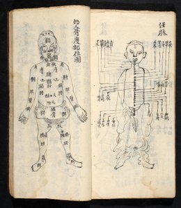 Puntos de acupuntura a lo largo de la línea central del cuerpo, de Jing Guan Qi Zhi, 