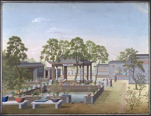 Add Or 2127 Dibujo del jardín de un comerciante chino de School Chinese
