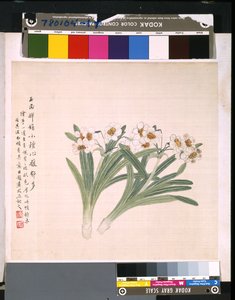 Álbum de flores y pájaros, fecha desconocida (tinta y color sobre seda) de School Chinese