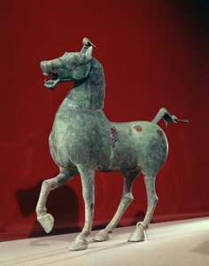 Caballo, de Wu-wei, Kansu, Dinastía Han Oriental