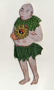 Hombre simbolizando “Yin y Yang”. Objeto decorativo chino. sd. Siglo XIX. de School Chinese