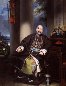 Retrato de Mouqua, Lamqua, c.1840 (óleo sobre lienzo) de School Chinese