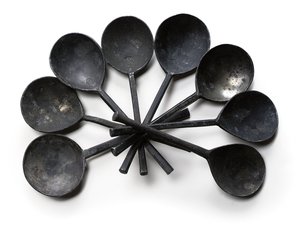 Colección de cucharas, la mayoría del siglo XVIII de School Dutch