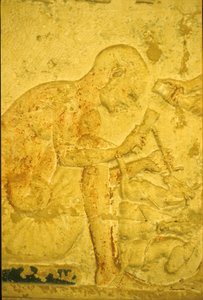 Antiguo Egipto, Pintura mural, Tumba de Petosiris, Tuna el Gebel, 300 a.C., Escultor (foto) de School Egyptian